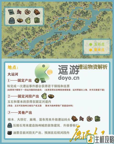 江南百景图扬州漕运路线图分享